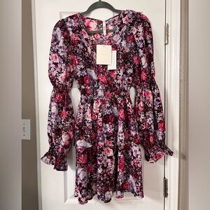 70/21 long sleeve mini dress size medium